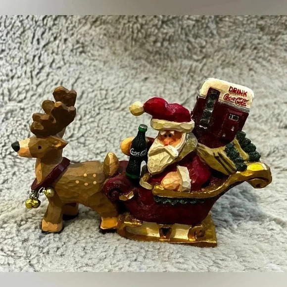Coca Cola Vintage Christmas figurine - Picture 1 of 5